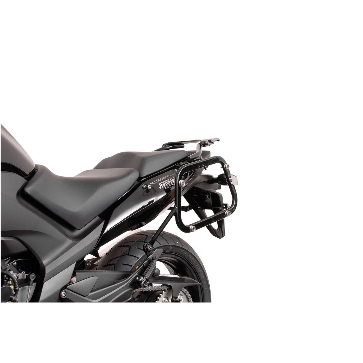 Sistem cutii laterale Trax Adv aluminiu Negru. 45/37 l. Honda CBF