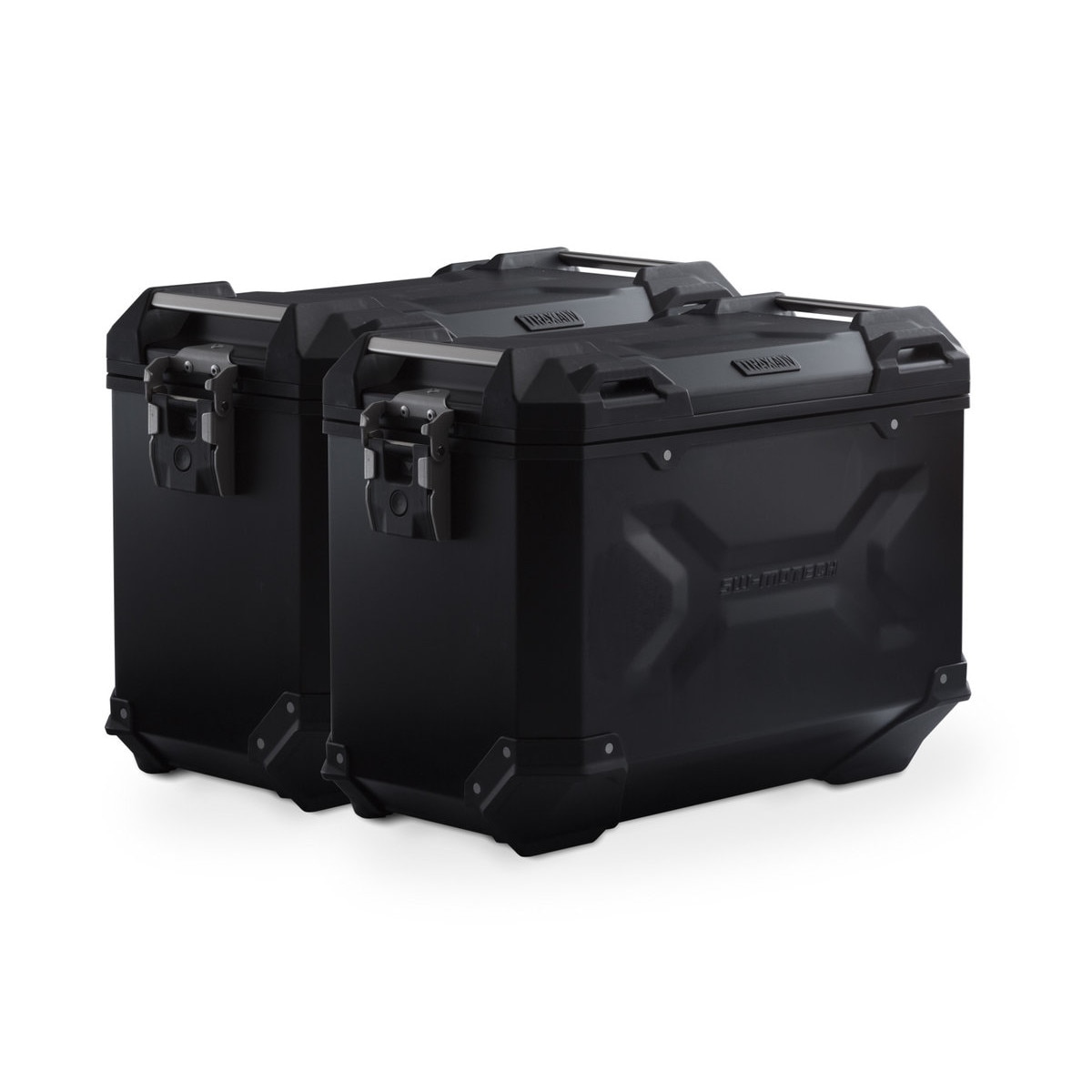 Sistem cutii laterale Trax Adv aluminiu Negru. 45/45 l