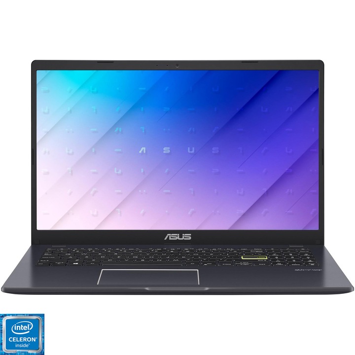 ASUS VivoBook E510MA-EJ1317WS 15,6" FullHD laptop, Intel® Celeron® Dual Core N4020, 4GB, 128GB eMMC, Intel® UHD Graphics 600, Windows® 11 S, Magyar billentyűzet, Fekete