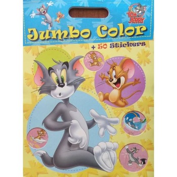 Tom si Jerry - Jumbo color + 50 stickers Tom si Jerry - Jumbo color + 50 stickers