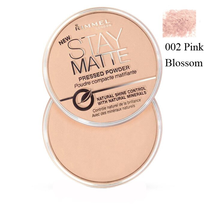 Пудра Rimmel London Stay Matte 02 Pink Blossom, 14 гр - eMAG.bg
