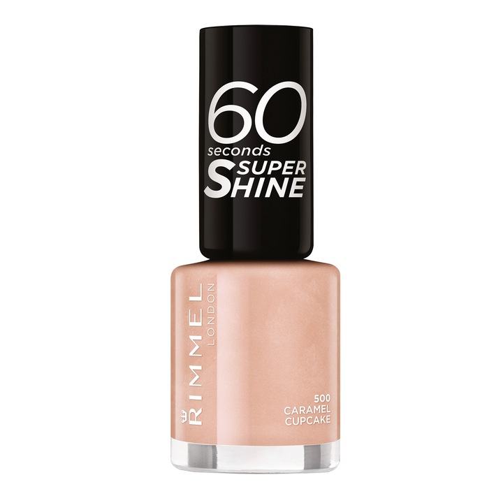 Lac de unghii Rimmel 60 Seconds 500 Caramel Cupcake, 8 ml