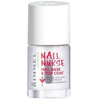 Tratament pentru unghii Rimmel Nail Nurse Base & Top Coat, 12 ml Tratament pentru unghii Rimmel Nail Nurse Base & Top Coat, 12 ml