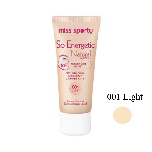 Fond de ten Miss Sporty So Energetic Natural Radiance 01 Light