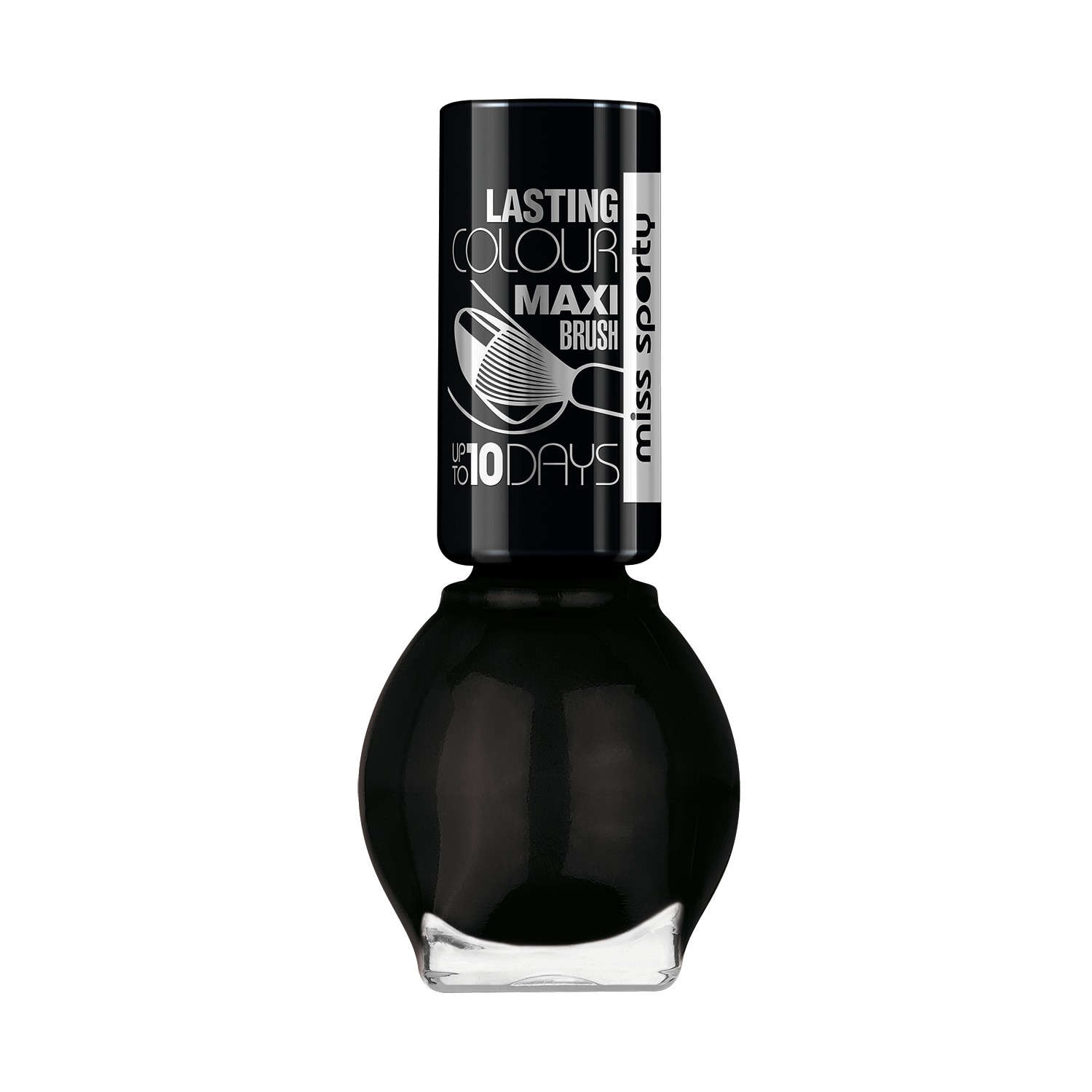 Lac de unghii Miss Sporty Lasting Colour 80 Fatal Black, 7 ml