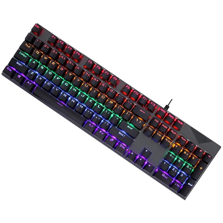 Tastatura mecanica gaming K200, Euotboup, RGB, Negru