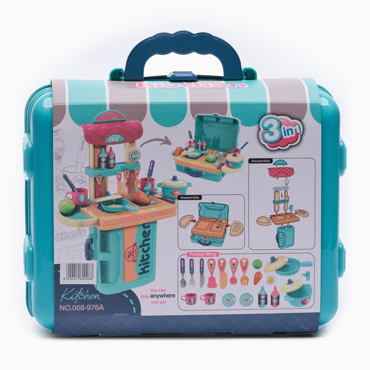 Set plastic bucatarie cu accesorii pentru copii + 3ani