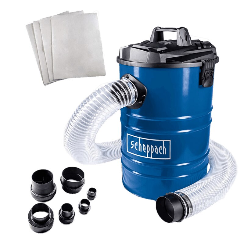 Aspirator industrial, Scheppach, Albastru, 65 l