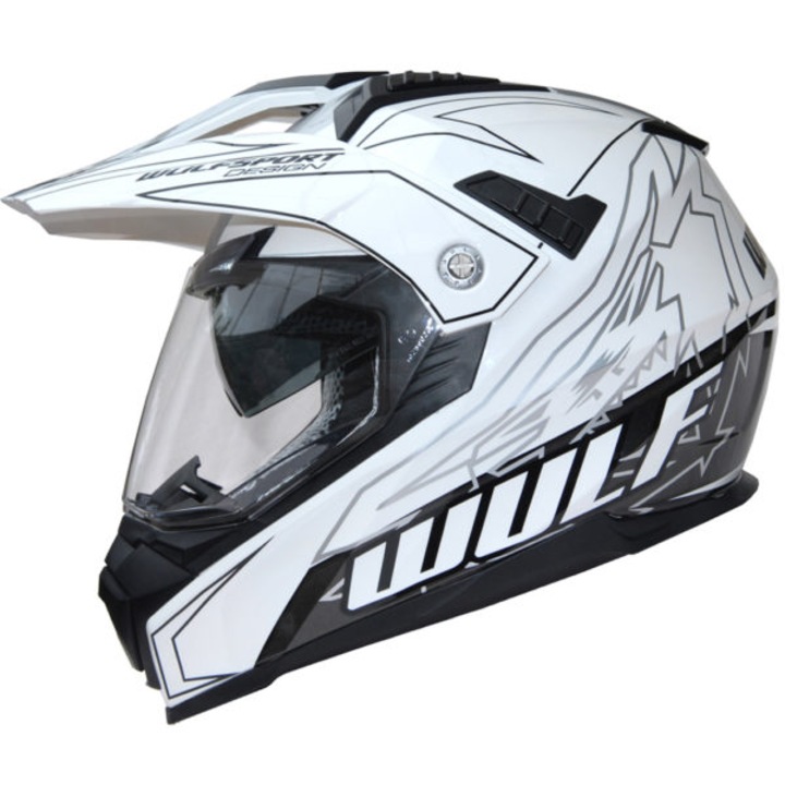 Casca moto atv enduro Prima x Wulfsport alb XXL