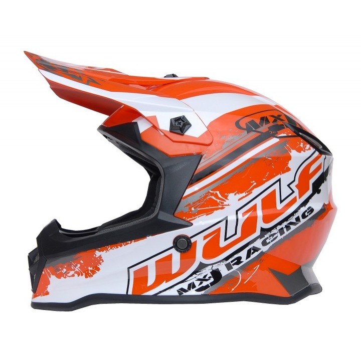 Casca motocross atv Pro helmet Wulfsport portocaliu L