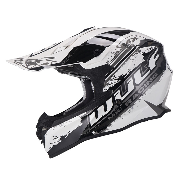 Casca motocross atv Pro helmet Wulfsport alb XXL