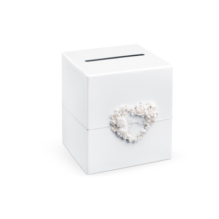 Кутия Beautiful Heart Collection с перли, 24 х 24 х 24 см