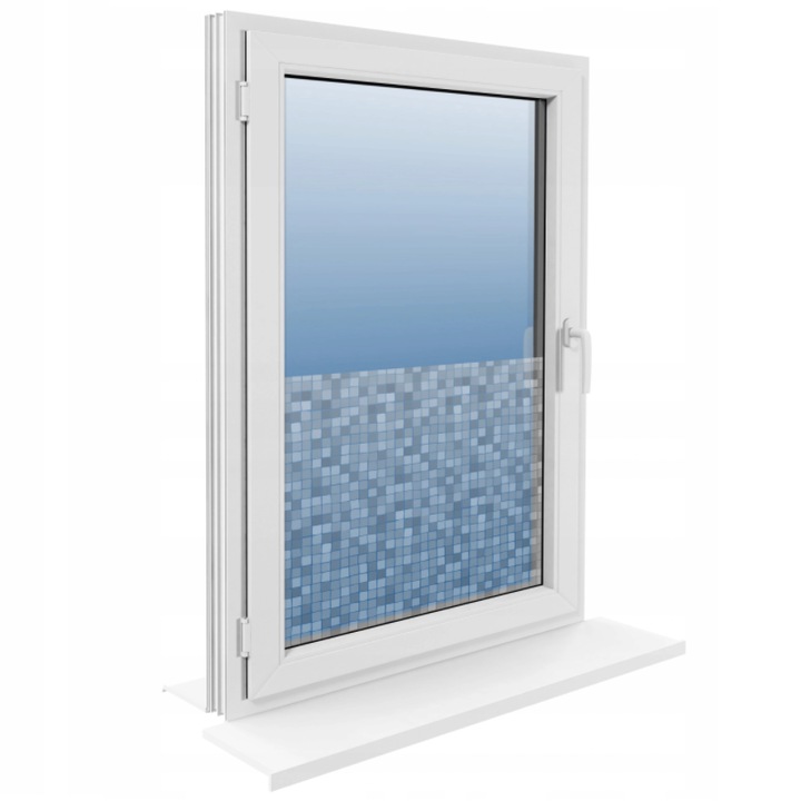 Statikus ablak és üvegfólia 90x150 cm kockás