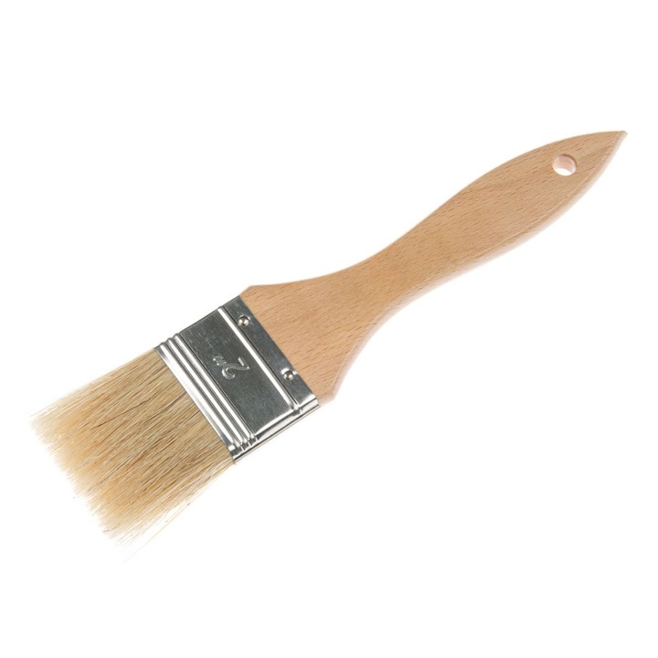 Pensula patiserie cu maner de lemn, 21 cm