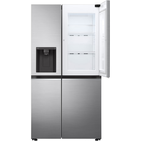Side by Side LG GSJV71PZTE, 635 l, Total No Frost, Door Cooling, H 179 cm, Clasa E, Argintiu