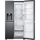 Side by Side LG GSJV91MCAE, 635 l, Total No Frost, Dozator apa, Raft sticle, H 179 cm, Clasa E, Negru