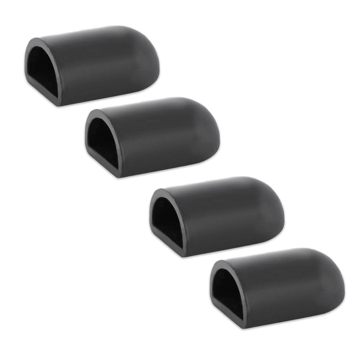 Комплект от 4 ръкави за тротинетки Koungiam, Силиконови, Черни