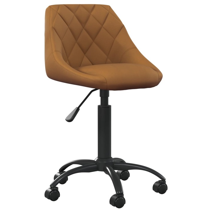 Офис Стол vidaXL, Кадифе, Кафяв, 4.75 kg, 44 x 46 x 79 cm