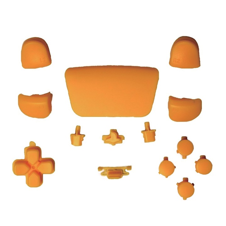 GOGOU Tartozék készlet PS5 kontrollerhez, világító, ABS, sárga
