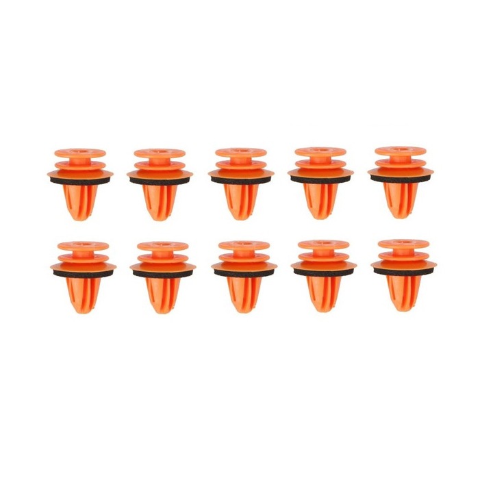 Set 10 clipsuri/ cleme tapiterie, compatibile Mercedes, portocaliu