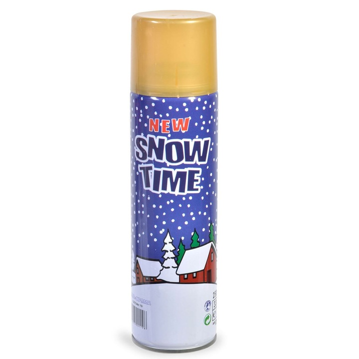 Spray imitatie zapada, pentru geam, de Craciun, 252 ml, alb