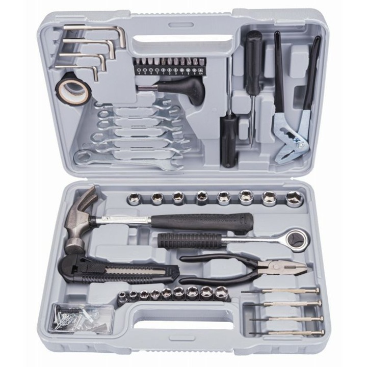 Trusa Unelte Chei 141 Piese, tubulare, surubelnite, Powermat