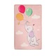 Covor antiderapant pentru copii Balloons Pink 100x150 cm