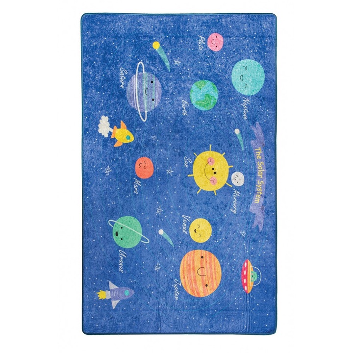 Covor antiderapant pentru copii Space 150x200 cm