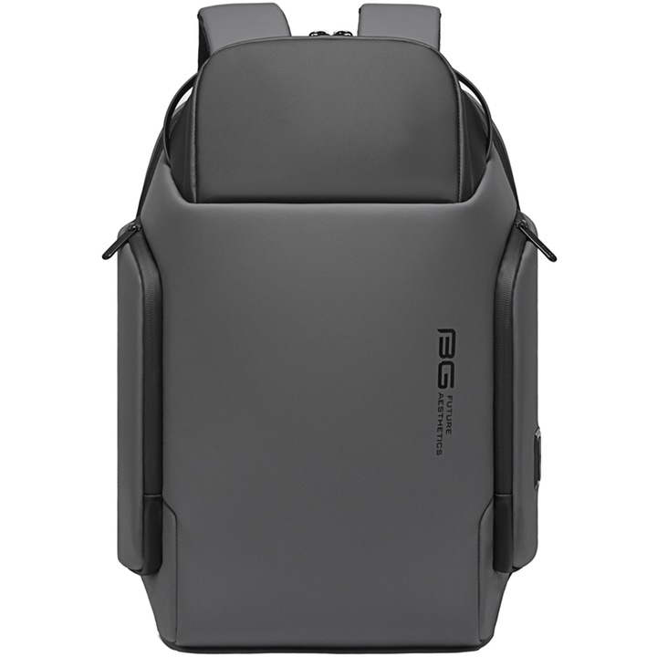 Раница Bange BG7277GY, Водоустойчива, USB порт, Сив