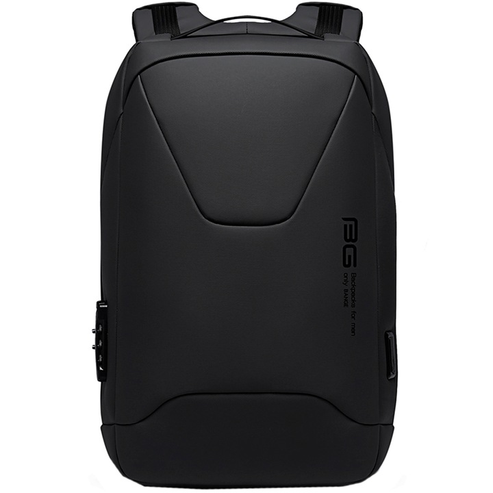 Rucsac Bange, pentru laptop, rezistent la apa, cu sistem antifurt, port USB, BG22188BK negru