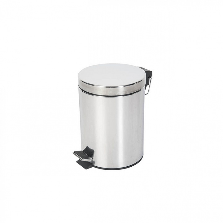 Szemetes pedállal, 12 literes, Promo Inox