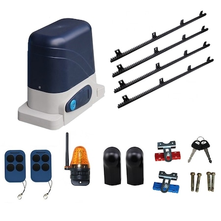 Kit Automatizare Smart Wifi Poarta Culisanta Power Gate 600 Kg cu lampa, fotocelule si cremaliera