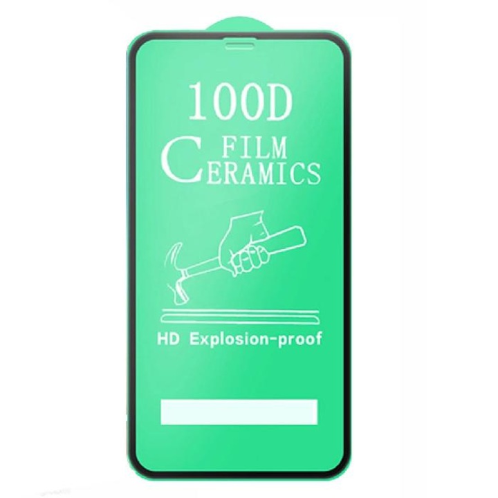 Стъклен протектор за дисплей Ceramic 5D Full с цяло лепило, За Samsung Galaxy A52 4G/5G/A52s (A525F/A526B/A528B), Черен