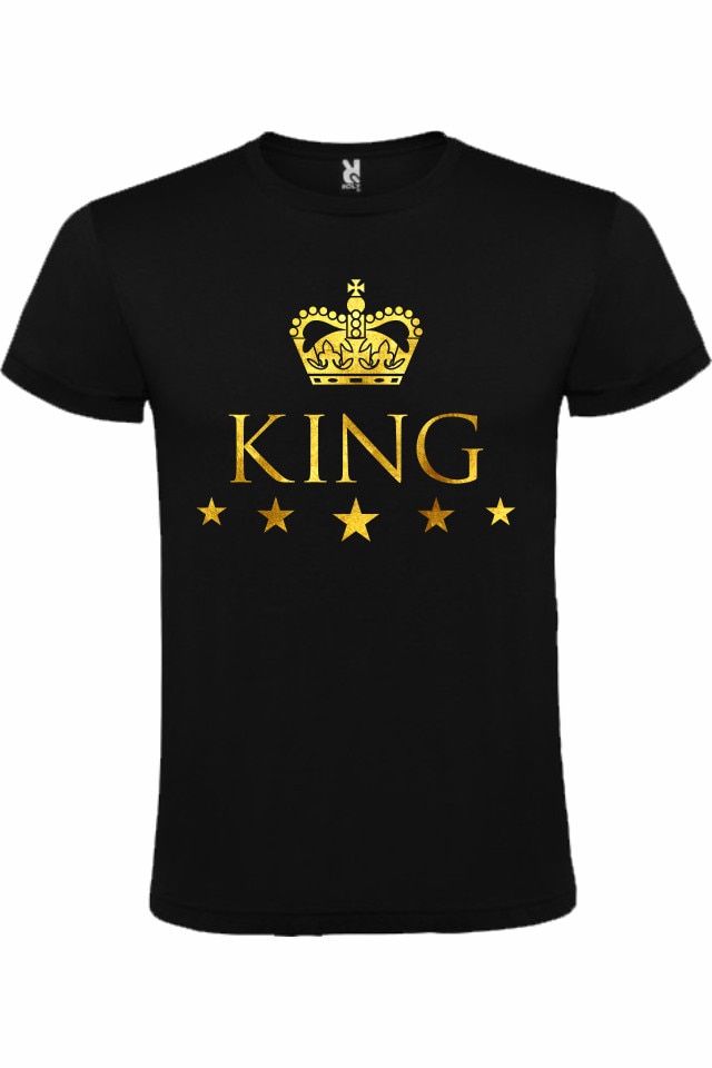 Tricou personalizat King, Negru