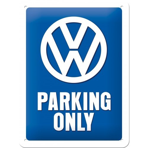 Tablou metalic - VW - Parking Only XM - 15x20 cm