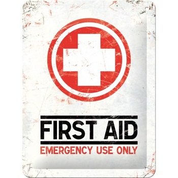Tablou metalic - First Aid - 15x20 cm Tablou metalic - First Aid - 15x20 cm