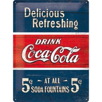 tablou metalic - coca cola - delicious refreshing blue - 30x40 cm imagen 53_2_
0