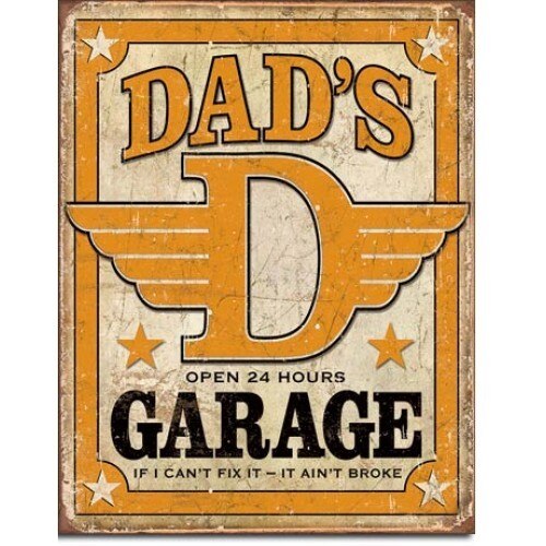 Tablou metalic - Dad's Garage - 30x40 cm