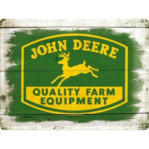 Tablou metalic - John Deere Quality Farm Equipment - 30x40 cm