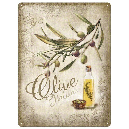 Tablou metalic - Olive Italiane - 30x40 cm