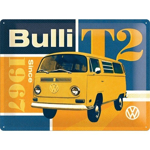 Tablou metalic - Volkswagen T2 Bulli - 30x40 cm