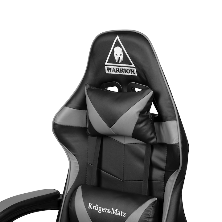 Геймърски стол Warrior GX-150 Kruger&Matz Black/Grey