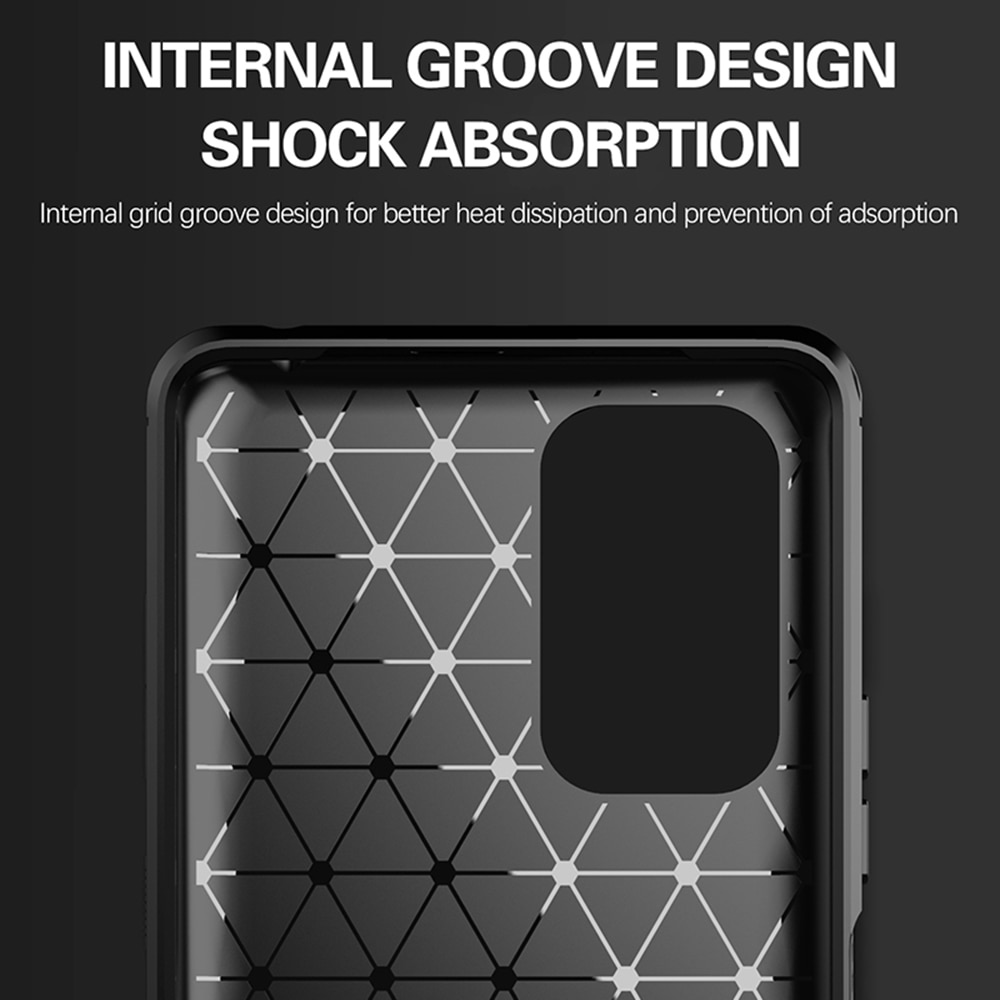 Husa pentru Xiaomi Redmi Note 10 Pro / Note 10 Pro Max, Techsuit Carbon Silicone, Black