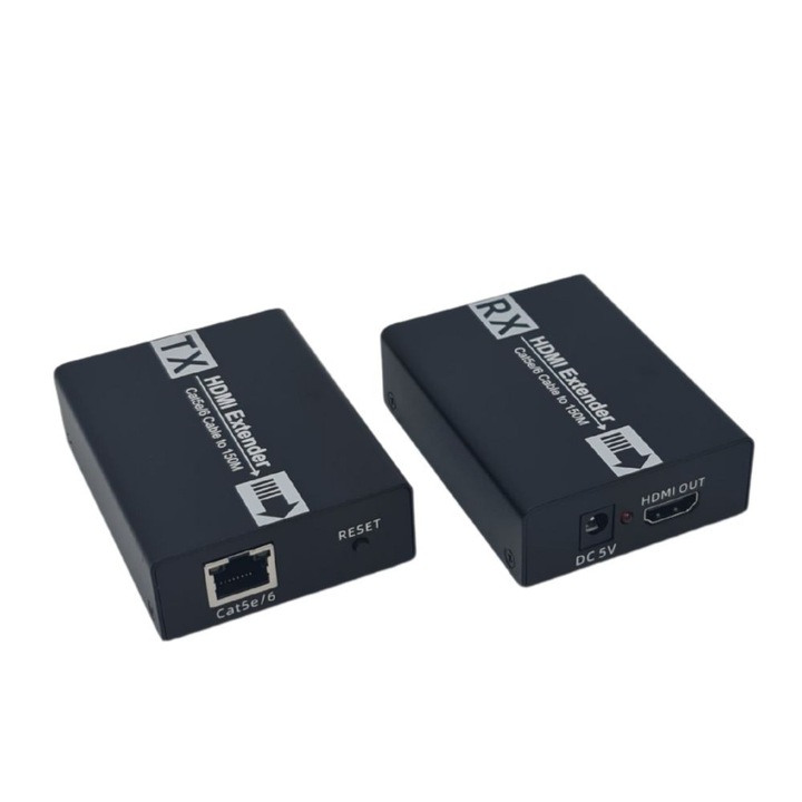 Amplificator de semnal HDMI Wireman CMP-HDMI Extender prin LAN, pana la 150 de metri, accepta Full HD 1080p 3D