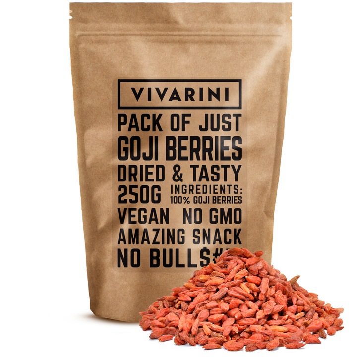 Goji Bogyó, Vivarini, Szárított Gyümölcs, Természetes magvak termék, 250g