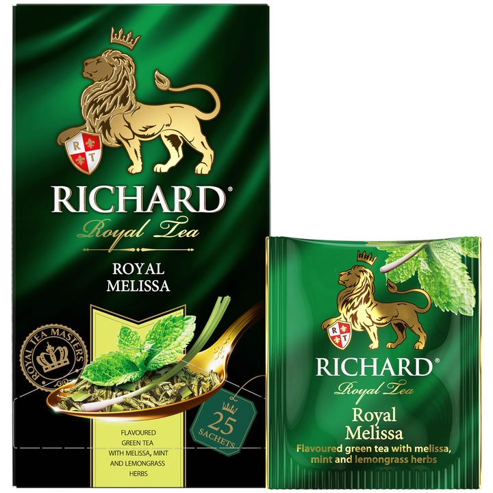 Royal Melissa ízesített zöld tea, filteres, 25x1,5g