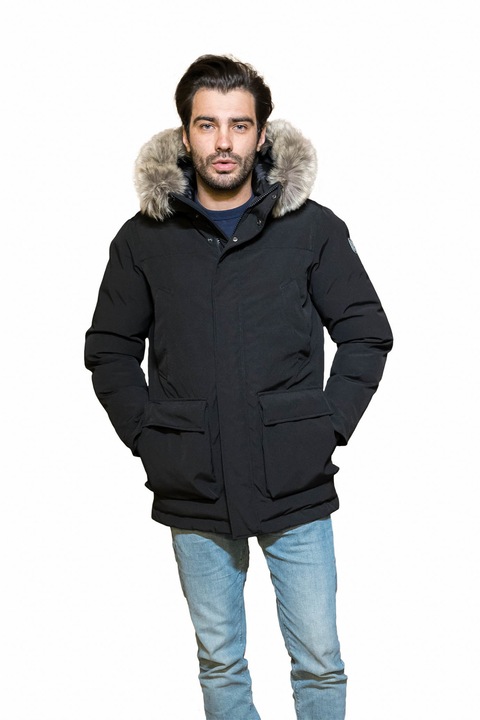 Geaca parka, Artieri, negru, Negru