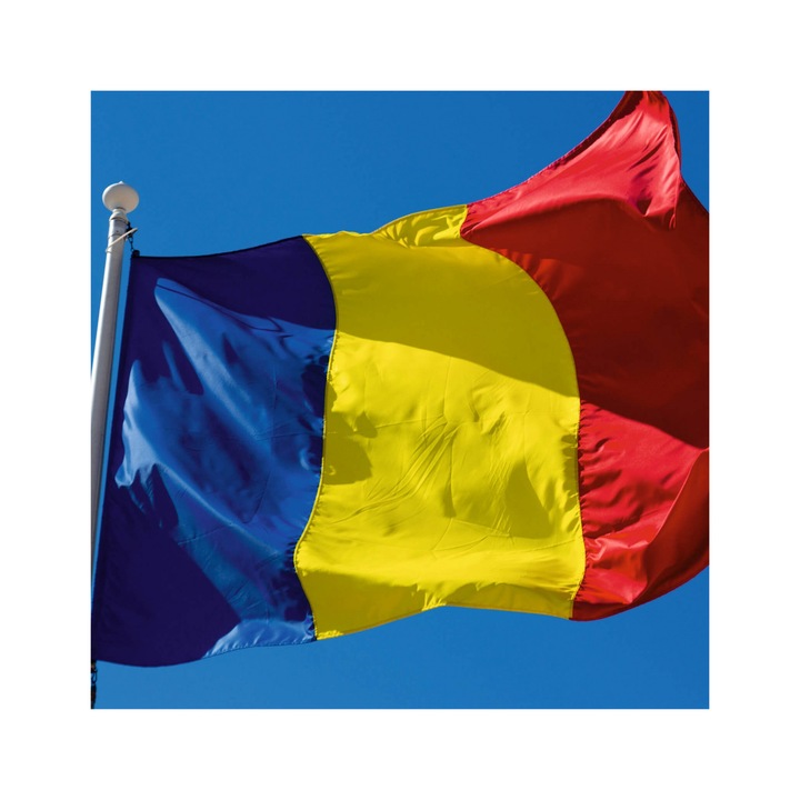 Drapel tricolor Romania pentru exterior 140 cm x 90 cm 160 g/ mp