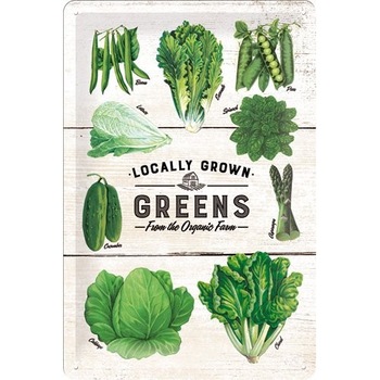 Tablou metalic - Greens - 20x30 cm Tablou metalic - Greens - 20x30 cm