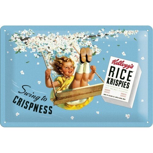 Tablou metalic - Kellogg's - Swing to Crispiness - 20x30 cm